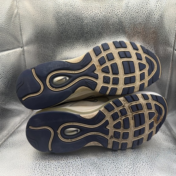 Size 11 Nike Air Max 97 Navy Blue White Gray Mens Dallas Cowboy Shoes DH0612-400